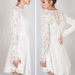DO + BE white lace dress
